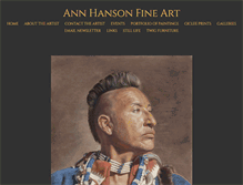 Tablet Screenshot of annhanson.com